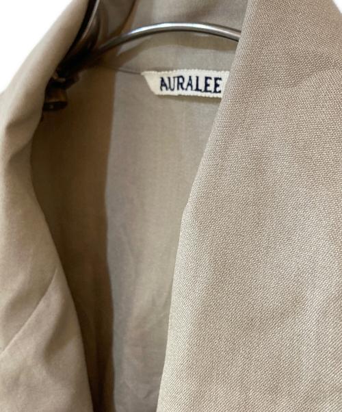 AURALEE（オーラリー）AURALEE (オーラリー) WOOL SILK TROPICAL SHIRTS JACKET ベージュ サイズ:4の古着・服飾アイテム