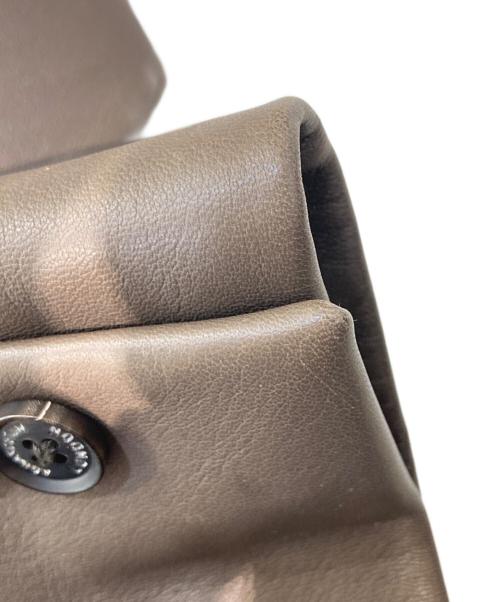 Aquascutum（アクアスキュータム）Aquascutum (アクアスキュータム) エントレフィーノラムレザーテーラードジャケット ベージュ サイズ:34の古着・服飾アイテム