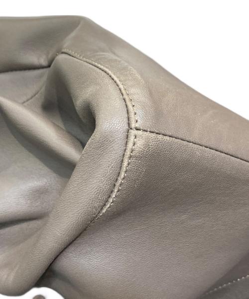 Aquascutum（アクアスキュータム）Aquascutum (アクアスキュータム) エントレフィーノラムレザーテーラードジャケット ベージュ サイズ:34の古着・服飾アイテム