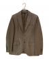 Aquascutum（アクアスキュータム）の古着「エントレフィーノラムレザーテーラードジャケット」｜ベージュ