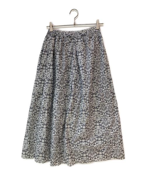 KAGURE（カグレ）KAGURE (カグレ) リバティプリントスカート ホワイト サイズ:Freeの古着・服飾アイテム