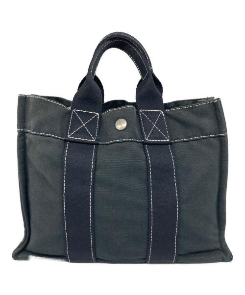 HERMES（エルメス）HERMES (エルメス) ドーヴィル PM トートバッグ ブラックの古着・服飾アイテム