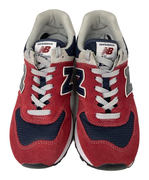 NEW BALANCE（ニューバランス）NEW BALANCE (ニューバランス) 574 ESSENTIAL PACK ローカットスニーカー ネイビー サイズ:24cmの古着・服飾アイテム