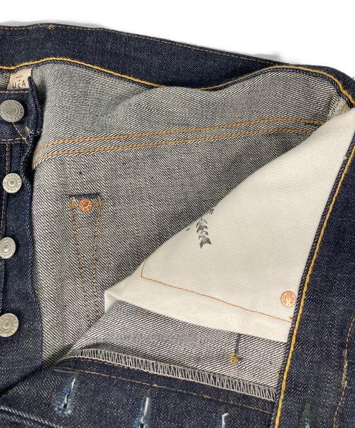 RRL（ダブルアールエル）RRL (ダブルアールエル) STRAIGHT LEG JAPAN WOVEN セルビッチデニムパンツ インディゴ サイズ: 86cm (W34の古着・服飾アイテム