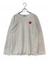PLAY COMME des GARCONS（プレイコムデギャルソン）の古着「ハートワッペンロングスリーブカットソー」｜ホワイト
