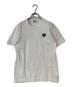 PLAY COMME des GARCONS（プレイコムデギャルソン）の古着「ブラック・ハートワッペン・Tシャツ」｜ホワイト