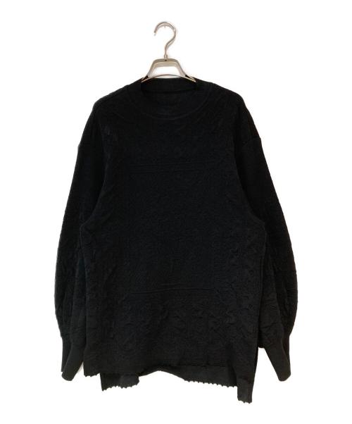 Mame Kurogouchi（マメクロゴウチ）Mame Kurogouchi (マメクロゴウチ) Floral Jacquard Knitted Top ブラック サイズ:1の古着・服飾アイテム