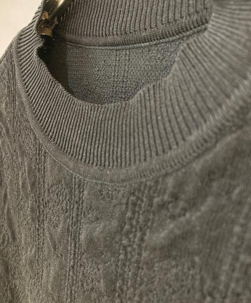 Mame Kurogouchi（マメクロゴウチ）Mame Kurogouchi (マメクロゴウチ) Floral Jacquard Knitted Top ブラック サイズ:1の古着・服飾アイテム