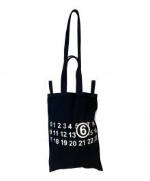 MM6 Maison Margiela（エムエムシックスメゾンマルジェラ）の古着「Multi Handle Logo Tote Bag」｜ブラック
