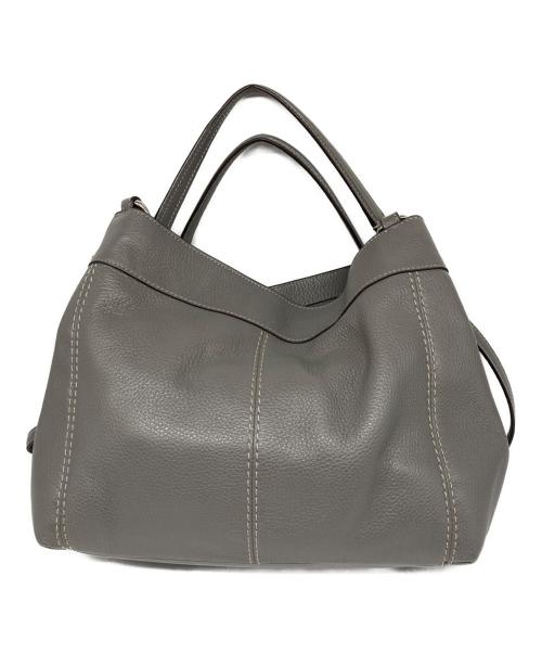 COACH（コーチ）COACH (コーチ) ペブルド レザー スモール レクシー 2WAYショルダー バッグ グレーの古着・服飾アイテム