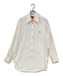 Vivienne Westwood RED LABEL（ヴィヴィアンウエストウッドレッドレーベル）の古着「オーブ刺繍シャツ」｜ホワイト