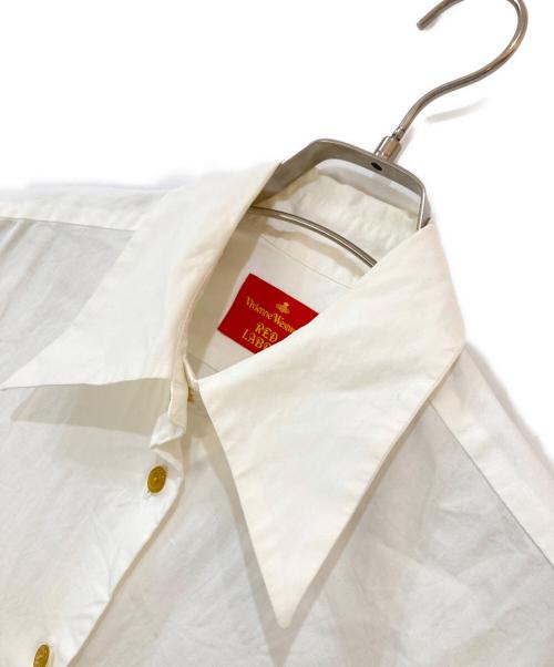 Vivienne Westwood RED LABEL（ヴィヴィアンウエストウッドレッドレーベル）Vivienne Westwood RED LABEL (ヴィヴィアンウエストウッドレッドレーベル) オーブ刺繍シャツ ホワイト サイズ:1の古着・服飾アイテム
