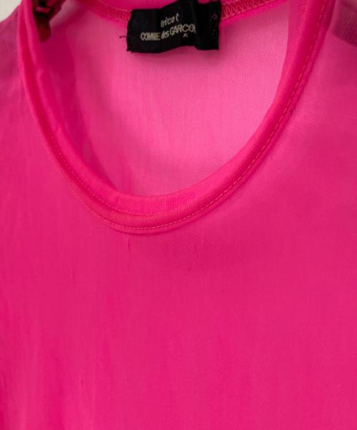 tricot COMME des GARCONS（トリココムデギャルソン）tricot COMME des GARCONS (トリココムデギャルソン) シアートップス ピンク サイズ:Freeの古着・服飾アイテム