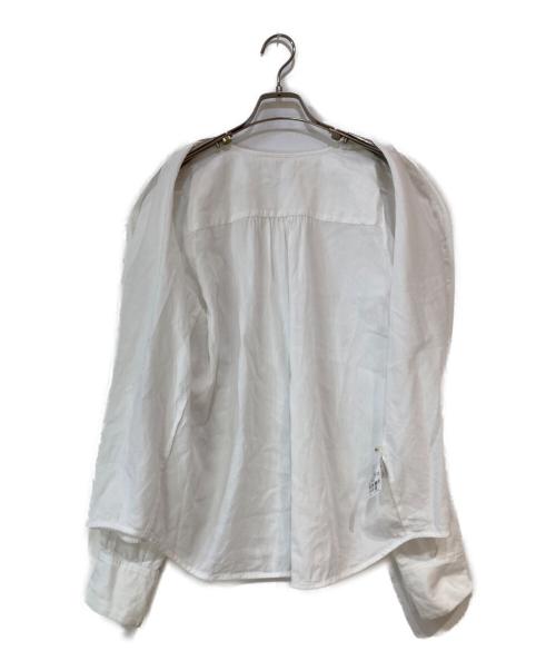 IENA（イエナ）IENA (イエナ) タックフリルブラウス ホワイト サイズ:Freeの古着・服飾アイテム