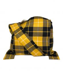 COMME des GARCONS COMME des GARCONS（コムデギャルソン コムデギャルソン）の古着「France made Tartan Check Wool Shoulder Bag」｜イエロー