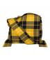 COMME des GARCONS COMME des GARCONS（コムデギャルソン コムデギャルソン）の古着「France made Tartan Check Wool Shoulder Bag」｜イエロー