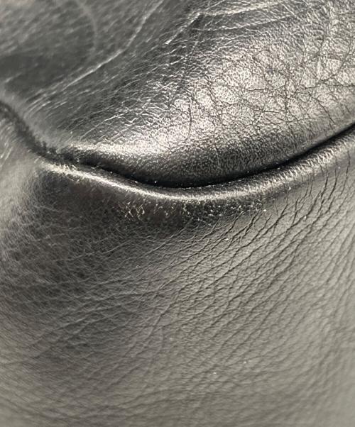 COACH（コーチ）COACH (コーチ) シグネチャー レザーショルダーバッグ ブラックの古着・服飾アイテム