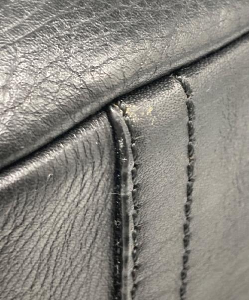 COACH（コーチ）COACH (コーチ) シグネチャー レザーショルダーバッグ ブラックの古着・服飾アイテム