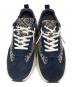 中古・古着 TORY BURCH (トリーバーチ) グッドラックトレーナーモノグラム ローカットスニーカー ネイビー サイズ:7 1/2M：18000円
