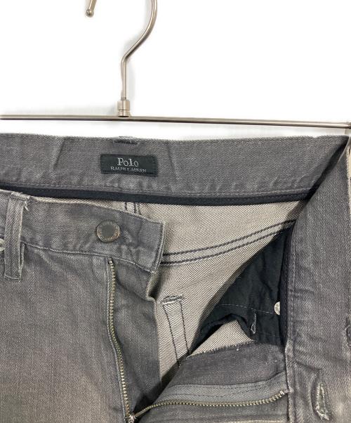POLO RALPH LAUREN（ポロ・ラルフローレン）POLO RALPH LAUREN (ポロ・ラルフローレン) ストレートデニムパンツ ブラック サイズ:W31×L32の古着・服飾アイテム