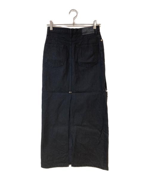 JOHN LAWRENCE SULLIVAN（ジョン ローレンス サリバン）JOHN LAWRENCE SULLIVAN (ジョン ローレンス サリバン) STUDIOUS (ステュディオス) 別注 WASHED DENIM CUT-OFF SKIRT グレー サイズ:XSの古着・服飾アイテム