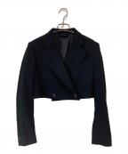 Ujohウジョー）の古着「WRAP Short JKT」｜ブラック