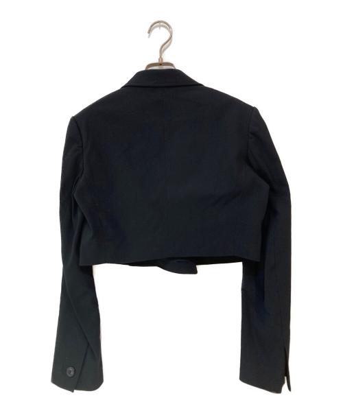 Ujoh（ウジョー）Ujoh (ウジョー) WRAP Short JKT ブラック サイズ:2の古着・服飾アイテム