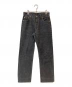 LEVI'Sリーバイス）の古着「90s 501 先染めブラックデニムパンツ」｜グレー
