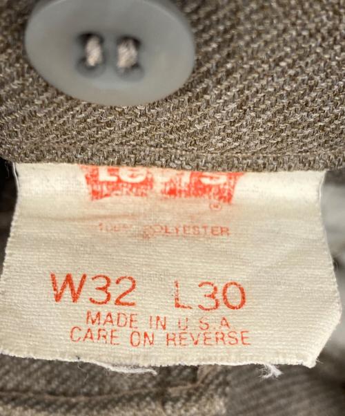 LEVI'S（リーバイス）LEVI'S (リーバイス) STA-PREST スラックス ブラウン サイズ:81cm (W32)の古着・服飾アイテム