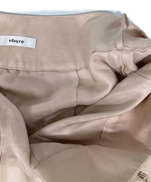 ebure（エブール）ebure (エブール) アセテートリネン プリーツスカート ベージュ サイズ:36の古着・服飾アイテム