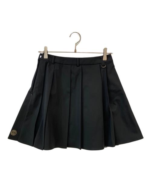 LANVIN SPORT（ランバン スポーツ）LANVIN SPORT (ランバン スポーツ) 刻印ロゴ×花柄レースプリーツ ブラック サイズ:36の古着・服飾アイテム