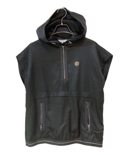 LANVIN SPORT（ランバン スポーツ）LANVIN SPORT (ランバン スポーツ) エンボス加工ノースリブパーカー ブラック サイズ:38の古着・服飾アイテム