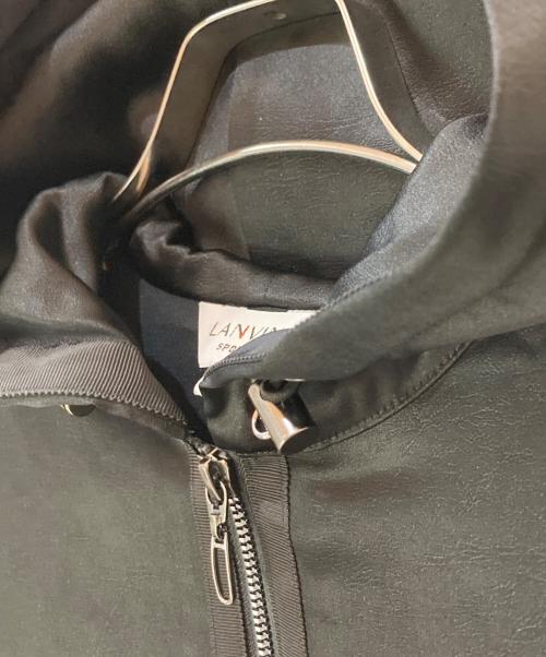 LANVIN SPORT（ランバン スポーツ）LANVIN SPORT (ランバン スポーツ) エンボス加工ノースリブパーカー ブラック サイズ:38の古着・服飾アイテム