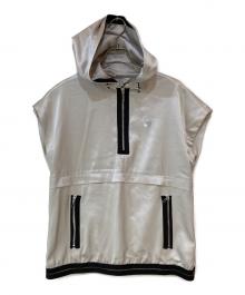 LANVIN SPORT（ランバン スポーツ）の古着「エンボス加工ノースリブパーカー」｜グレー