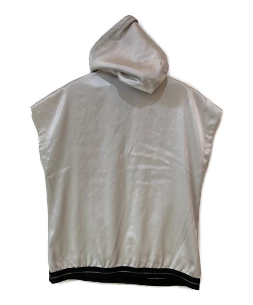 LANVIN SPORT（ランバン スポーツ）LANVIN SPORT (ランバン スポーツ) エンボス加工ノースリブパーカー グレー サイズ:38の古着・服飾アイテム