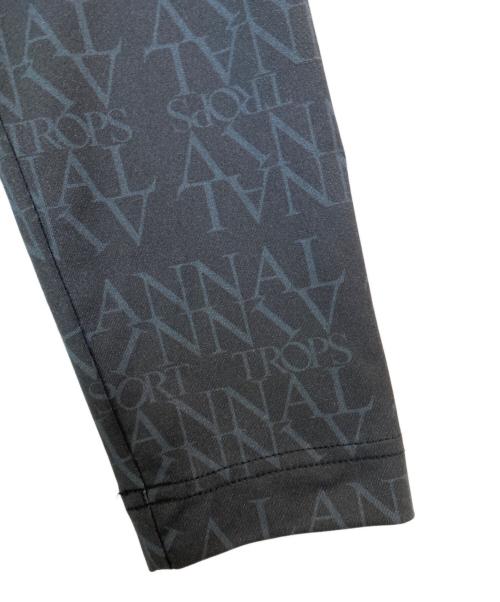 LANVIN SPORT（ランバン スポーツ）LANVIN SPORT (ランバン スポーツ) 総柄ロゴポロシャツ ブラック サイズ: 38の古着・服飾アイテム