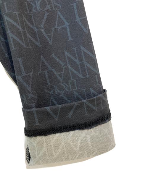 LANVIN SPORT（ランバン スポーツ）LANVIN SPORT (ランバン スポーツ) 総柄ロゴポロシャツ ブラック サイズ: 38の古着・服飾アイテム