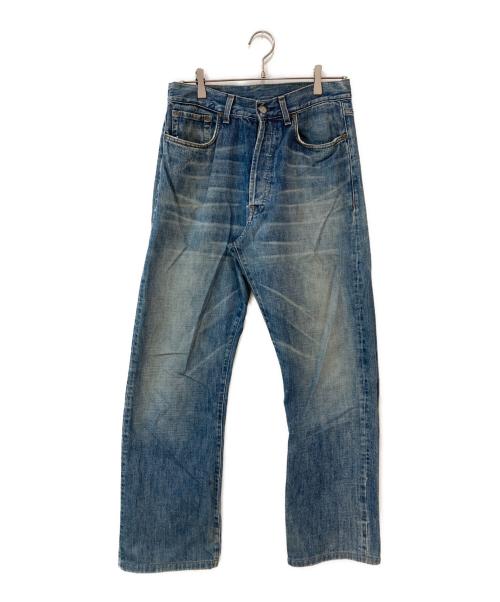 GUCCI（グッチ）GUCCI (グッチ) ストーンウォッシュシンチバックデニムパンツ インディゴ サイズ:46の古着・服飾アイテム