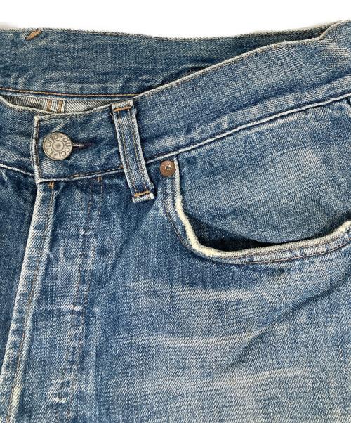 GUCCI（グッチ）GUCCI (グッチ) ストーンウォッシュシンチバックデニムパンツ インディゴ サイズ:46の古着・服飾アイテム