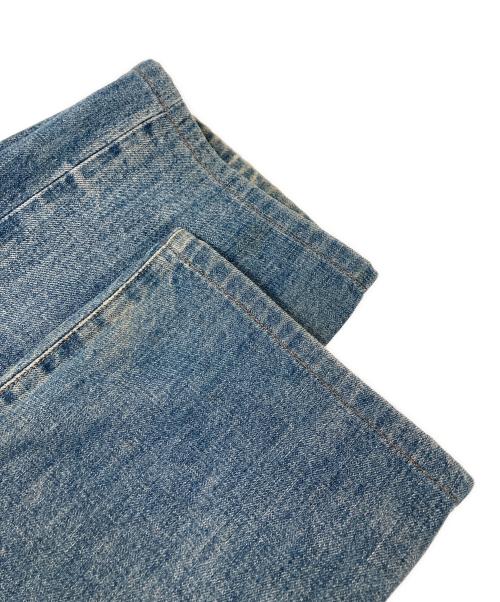 GUCCI（グッチ）GUCCI (グッチ) ストーンウォッシュシンチバックデニムパンツ インディゴ サイズ:46の古着・服飾アイテム