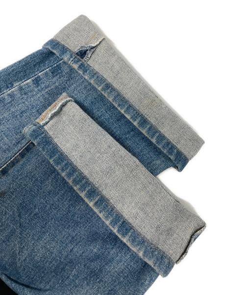 GUCCI（グッチ）GUCCI (グッチ) ストーンウォッシュシンチバックデニムパンツ インディゴ サイズ:46の古着・服飾アイテム