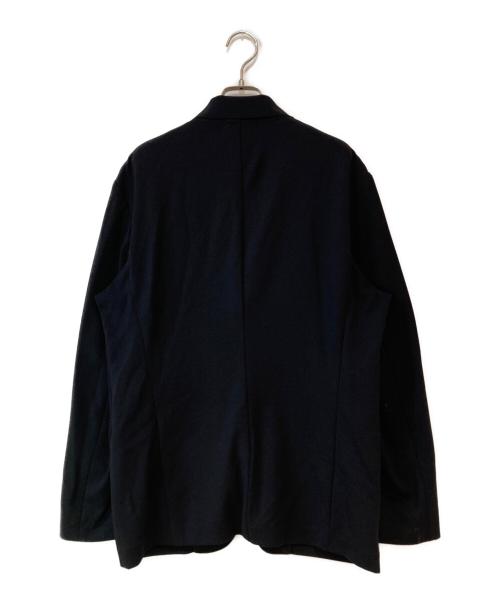 EMPORIO ARMANI（エンポリオ アルマーニ）EMPORIO ARMANI (エンポリオ アルマーニ) スタンドカラージャージージャケット ブラック サイズ:52の古着・服飾アイテム