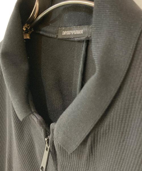 EMPORIO ARMANI（エンポリオ アルマーニ）EMPORIO ARMANI (エンポリオ アルマーニ) スタンドカラージャージージャケット ブラック サイズ:52の古着・服飾アイテム