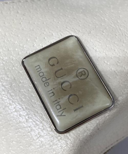 GUCCI（グッチ）GUCCI (グッチ) ワンショルダーバッグ ベージュ×ホワイトの古着・服飾アイテム