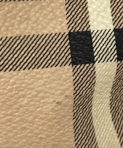 BURBERRY（バーバリー）BURBERRY (バーバリー) シャドーホース ノヴァチェック ハンドバッグ ベージュの古着・服飾アイテム