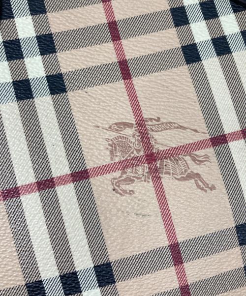 BURBERRY（バーバリー）BURBERRY (バーバリー) シャドーホース ノヴァチェック ハンドバッグ ベージュの古着・服飾アイテム