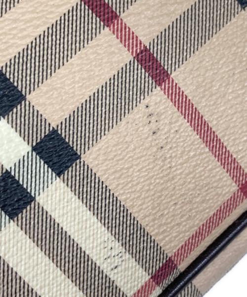 BURBERRY（バーバリー）BURBERRY (バーバリー) シャドーホース ノヴァチェック ハンドバッグ ベージュの古着・服飾アイテム