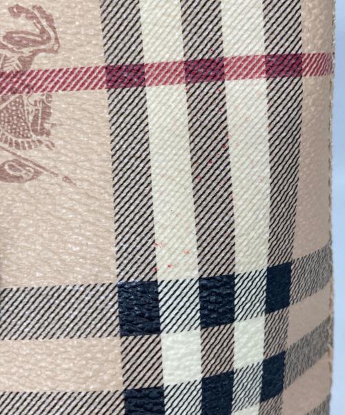 BURBERRY（バーバリー）BURBERRY (バーバリー) シャドーホース ノヴァチェック ハンドバッグ ベージュの古着・服飾アイテム