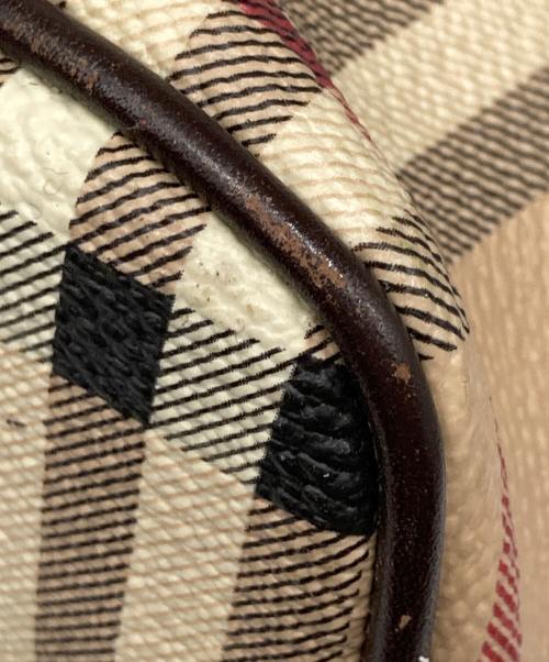 BURBERRY（バーバリー）BURBERRY (バーバリー) シャドーホース ノヴァチェック ハンドバッグ ベージュの古着・服飾アイテム