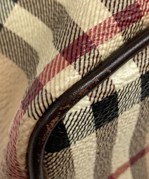 BURBERRY（バーバリー）BURBERRY (バーバリー) シャドーホース ノヴァチェック ハンドバッグ ベージュの古着・服飾アイテム